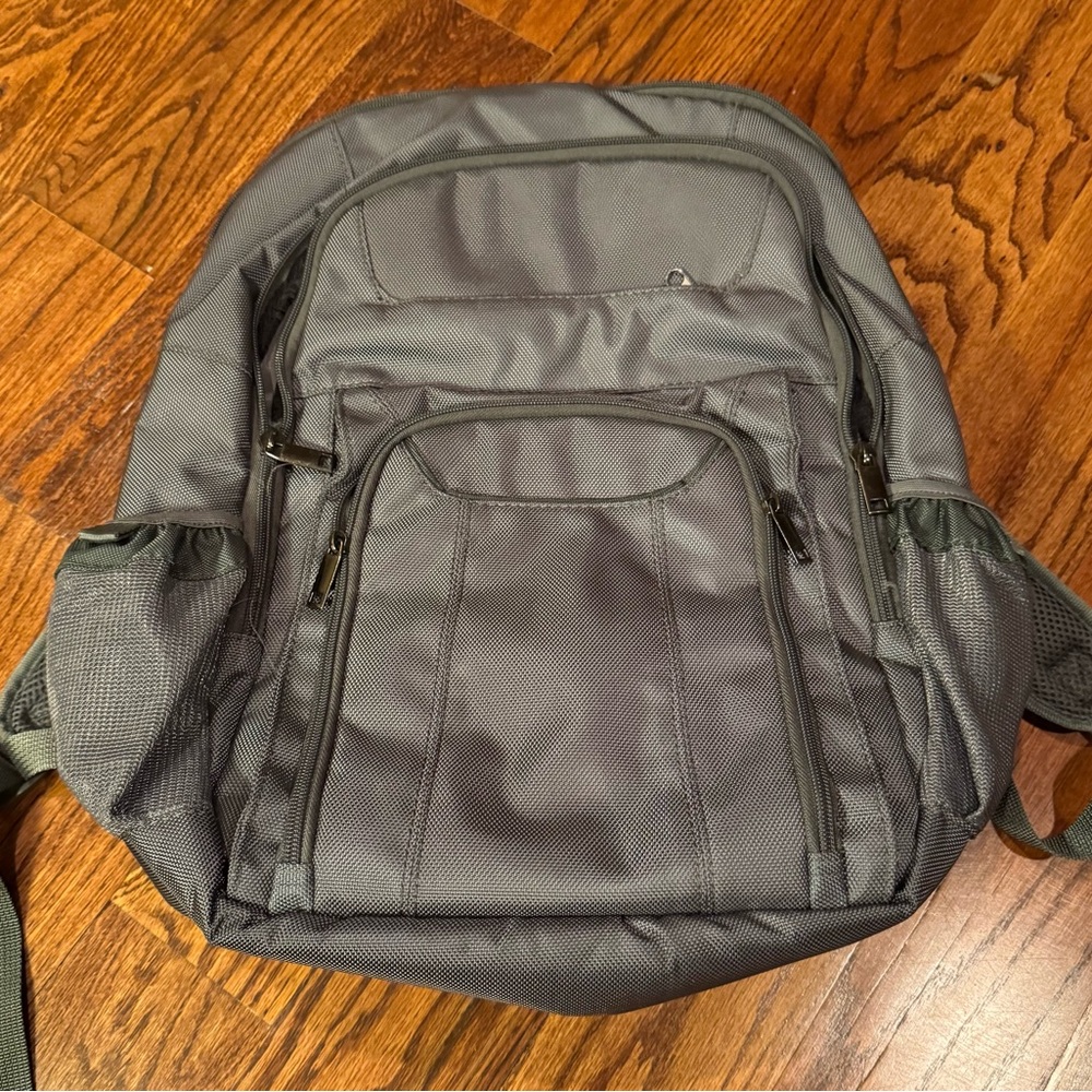 Computer/Work Gray Backpack with many convenient pockets